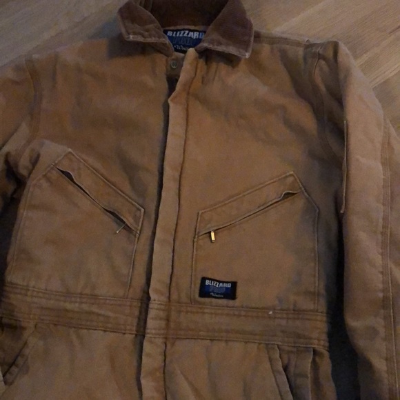 Tan coverall insulated jumpsuit - Picture 2 of 8